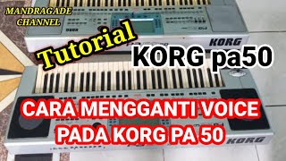 Tutorial cara mengganti voice di style PA 50 [upl. by Samul]