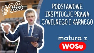 Podstawowe instytucje prawa cywilnego i karnego  WOS w Pigułce 28 [upl. by August]