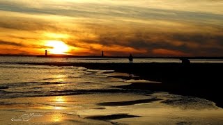 Coucher de soleil plage du Grau dAgde [upl. by Ecnarepmet424]