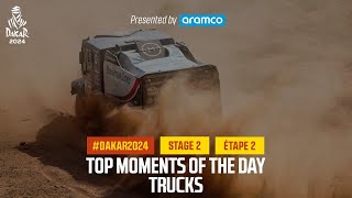 Trucks Top moments  Stage 2  Dakar2024 [upl. by Toddie]