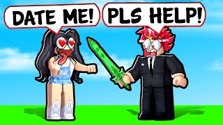 TOXIC GIRL Tries to ONLINE DATE ME Roblox Bedwars [upl. by Johny]