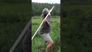 SCHONINGEN Spear In Action survival neanderthal spear outdoorsman ancientweapons [upl. by Aelanna]