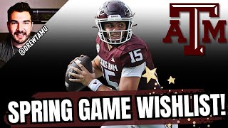 Texas AampM Spring Game Wishlist [upl. by Lehteb341]