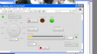 LabVIEW control stepping motor via PLC FX3U serial comm [upl. by Aseyt304]