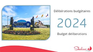 Délibérations budgétaires 2024  Ville de Shediac  17 octobre 2023 [upl. by Htenywg]