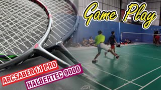 Full Game Play Best Moment Yonex Arcsaber 11 Pro vs Lining Halbertec 9000 [upl. by Bunow]