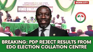 Breaking PDP Reject Results From Edo Election Collation Centre [upl. by Zebaj]