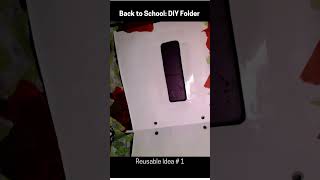 Back to School DIY Reusable Folder Idea 1 shorts diy [upl. by Monte618]