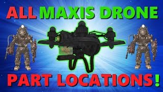 All MAXIS DRONE Parts and locations ORIGINS REMASTERED Black Ops 3 Zombies [upl. by Niala]