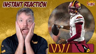 Washington Commanders vs Arizona Cardinals INSTANT REACTION ANALYSIS BREAKDOWN [upl. by Nevai761]