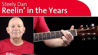 Reelin In The Years Guitar Lesson  Backing Track [upl. by Maria]