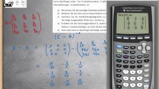 Leontief Modell  Mehrstufige Prozesse  Matrizenrechnung ★ Übung 1 erklärt [upl. by Faubion473]