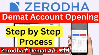 Zerodha Demat Account Opening Online  2023  How to Open Demat Account in Zerodha [upl. by Llirrehs323]