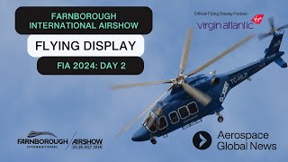 Farnborough International Airshow 2024 Flying Display Live Stream  Day 2 [upl. by Rekoob]