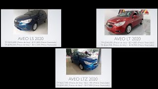 CHEVROLET AVEO 2020 LS LT Y LTZ ANÁLISIS INTERIOR Y EXTERIOR [upl. by Enaed]