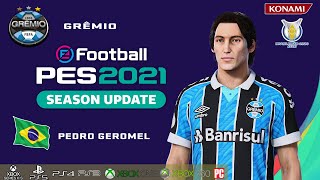 PEDRO GEROMEL facestats Grêmio How to create in PES 2021 [upl. by Enineg]