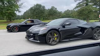 C8 Z06 VS Hellcat Redeye  Roll Race [upl. by Viki]