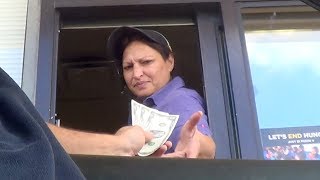 2 bills at fast food drivethrus what will happen bonus from The Two Dollar Bill Documentary [upl. by Yehtomit]