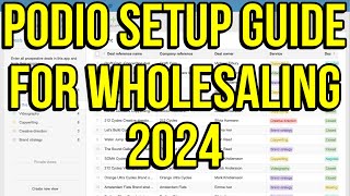 FREE amp Easy Podio CRM Setup Guide for Beginners  Wholesaling Real Estate Tutorial [upl. by Ellecram621]