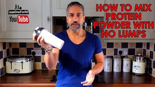 How to MIX Protein Shake with NO LUMPS [upl. by Dinin]