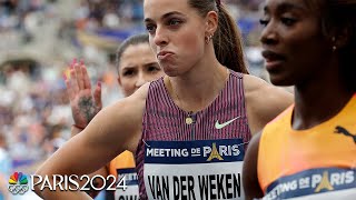 Luxembourger comes out of nowhere to steal 100m at Diamond League Paris  NBC Sports [upl. by Abagael552]