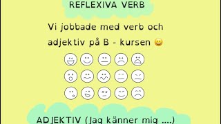 Reflexiva verb och adjektiv [upl. by Aztilem]