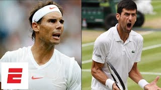 Wimbledon 2018 Highlights Novak Djokovic beats Rafael Nadal in epic 2day semifinal  ESPN [upl. by Yarised214]