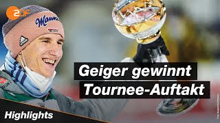 Die Highlights vom Auftaktspringen der Vierschanzentournee in Oberstdorf  Skispringen  ZDFsport [upl. by Zennie]