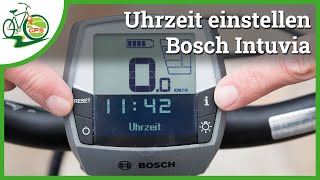 Bosch Intuvia 🚴 Uhrzeit einstellen 🔧 Sommerzeit ⏲ Winterzeit Umstellung [upl. by Salohcim]