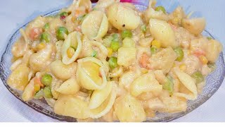 Delicious Cream Pasta Salad Recipe  Chicken Pasta Salad Recipe  Quick and Easy to Make [upl. by Indnahc]