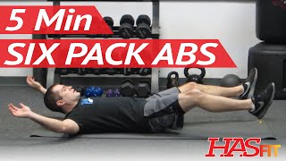 6 Pack in 5 Minutes  Ab Exercises Workout Class by Freddie  How to get a 6 pack fast HASfit [upl. by Bebe]