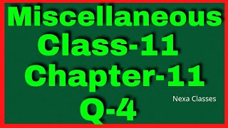 Q 4 Miscellaneous Chapter11 Conic Section Class 11 Math [upl. by Nodarse]