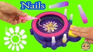 Fail  Make Your Own Custom Nails with Glitter Nail Swirl Art Kit Maker  Cookieswirlc Video [upl. by Brittain]