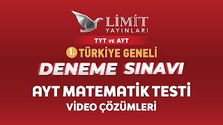 LİMİT YAYINLARI 2 NOLU TÜRKİYE GENELİ TYT DENEME SINAVI SORU ÇÖZÜMLERİ 26052023 [upl. by Silvana542]