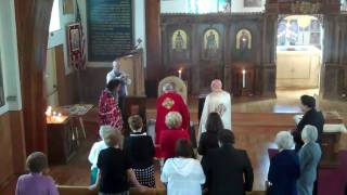 St George Serbian Orthodox Church  Blessing the Slava Kolac [upl. by Quint189]