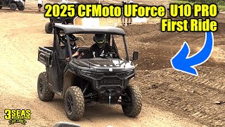 First Drive in the ALL NEW 2025 CFMoto U10 PRO Utility UTV from the Dealer Meeting [upl. by Anovahs]