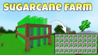 Easy amp Efficient Sugarcane Farm In Minecraft 120  Best Sugarcane Farm [upl. by Arit]