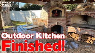 Building An Outdoor Kitchen With a Wood Fired Oven and BBQ  Part 15  Granite Countertop Install [upl. by Novad]