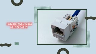 The Ultimate Guide to Punching Down Cat5ECat6 for Beginners [upl. by Golliner]