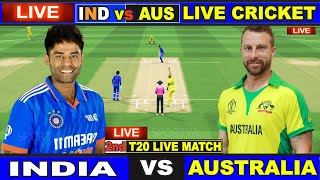 Live IND Vs AUS 2nd T20 Match  Live Scores amp Commentary  India Vs Australia  1st Innings [upl. by Tiedeman197]