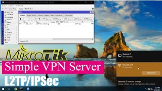 How to create a simple VPN server with Mikrotik  L2TPIPSec [upl. by Leirbag]