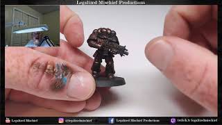 How to Paint Iron Hands Part 1 Metallic Black armor [upl. by Atiek]