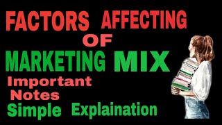 Factors affecting of marketing mixEnglish and Hindi [upl. by Oralla981]