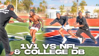 1 V 1 AGAINST NFL AND COLLEGE DB TEACH TAPE [upl. by Tommi]