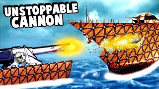 Biggest Cannon Ever Becomes Even Bigger and Destroys an Entire Battleship in Forts [upl. by Wilser]