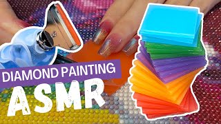 Super Satisfying ASMR✨Long Awaited Diamond Painting Unboxing💎No Talking [upl. by Helse]