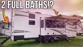 INCREDIBLE 2 FULL BATH RV Perfect for Family Grand Design RV 3950BH [upl. by Wilhide]