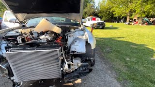 HOW TO HELLCAT SWAP 0523 CHARGERCHALLENGERMAGNUM300 PT 18 cooling systemharnessbumper install [upl. by Namurt300]