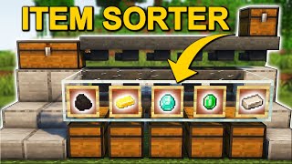 The EASIEST Automatic Item Sorter in Minecraft 121 Tutorial [upl. by Zere401]