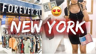 SHOPPING FOREVER 21 a NEW YORK👗 Carolina Chiari NEW YORK 3 [upl. by Tannie]